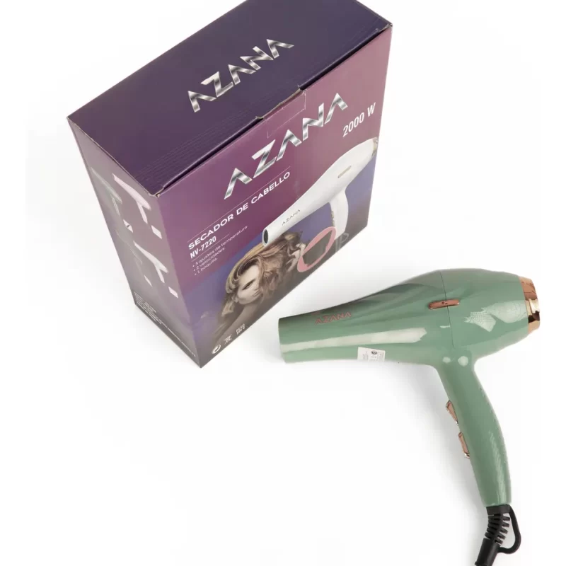 Secador de Pelo Profesional Azana 2000W – Potencia y Estilo en tus Manos